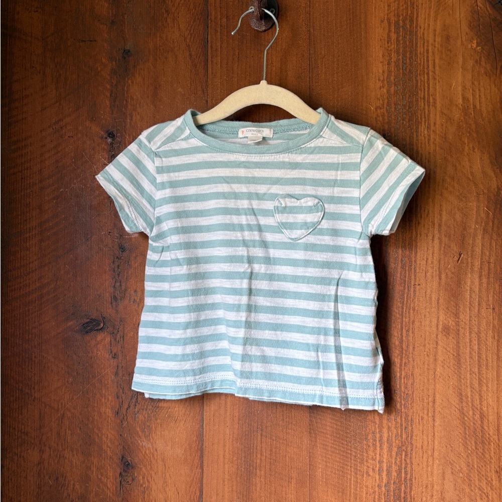Adorable Crewcut stripped tee, size 2. EUC!
